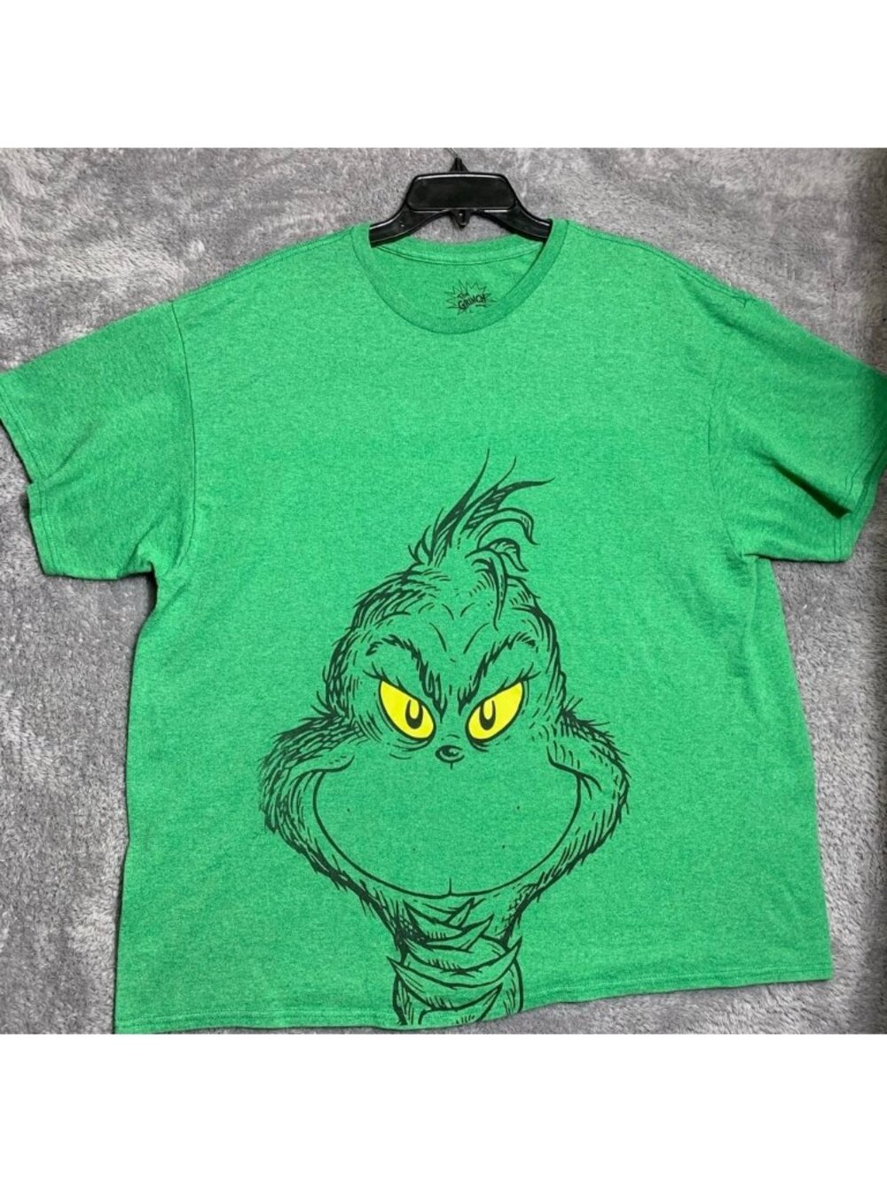The Grinch Graphic T-Shirt Mens 2XL Green Short Sleeve Dr Seuss Christmas Tee